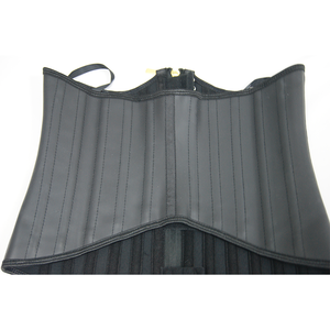 Corset amincissant colombien en latex pour le sport, avec logo personnalisé, coupe sous-poitrine, pour torse court, avec fermeture éclair et 25 baleines en acier - Product Image 3