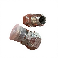 Adaptateur hydraulique droit en acier au carbone et acier inoxydable à performance stable, joint d'étanchéité haute performance
