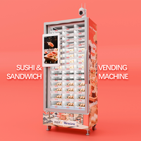 Máquina Expendedora de Sushi Refrigerada con Sistema de Enfriamiento, Tamaño de Casillero Personalizable, Ventanas