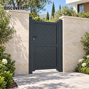 Puerta de Aluminio para Jardín con Recubrimiento en Polvo, Panel Horizontal para Pasarela Peatonal, Fácil de Montar, Puerta de Seguridad y Privacidad - Product Image 3