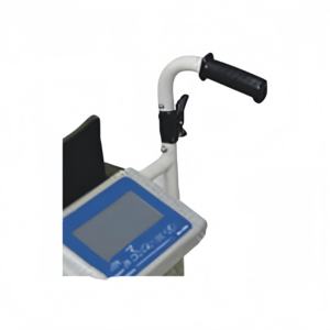 Pèse-personne numérique LCD pour fauteuil roulant, roues avant et arrière rotatives, rechargeable avec poignée pliable - Product Image 5