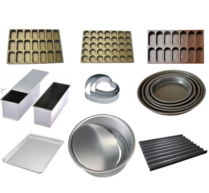 Plateaux de cuisson rectangulaires en <span class=keywords><strong>aluminium</strong></span>, 2 pièces, pour four, à pain, boulangers, ensemble d'ustensiles de boulangerie - Product Image 1