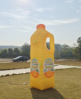 Promotion gonflable Bouteille de jus personnalisée Publicité Grande bouteille de boisson en plastique Décoration gonflable
