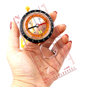 Boussole lumineuse de règle de <span class=keywords><strong>dessin</strong></span> de carte de pointeur acrylique léger avec la <span class=keywords><strong>corde</strong></span> - Product Image 2