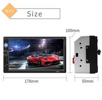 7010B 7 pouces 2 DIN prix usine haute puissance écran tactile lien miroir HD multimédia autoradio lecteur MP5 caméra Beakup