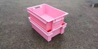 Boîtes de rangement en plastique empilables et emboîtables, écologiques, solides, pour déménagement et transport