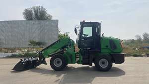 Mini Verreiker 4X4 Wiel Aandrijving Telescopische Boom Lader Compact Bouwmachines Verreiker Heftruck - Product Image 4