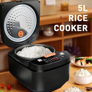 <span class=keywords><strong>Silver</strong></span> <span class=keywords><strong>Crest</strong></span> 5L Cuiseur à vapeur électrique multifonctionnel en acier inoxydable Cuiseur à riz automatisé avec tasse à mesurer pour usage domestique - Product Image 1