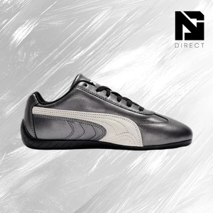 Puma Wmns Speedcat 'Metallic Pack - Black White' Zapatillas deportivas para mujer Speedcat con cordones, punta redonda, tacón plano y transpirables - Product Image 2