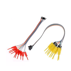 Lot de 10 pinces de test avec fil Dupont pour analyseur logique, multimètre et sonde de test - Product Image 1