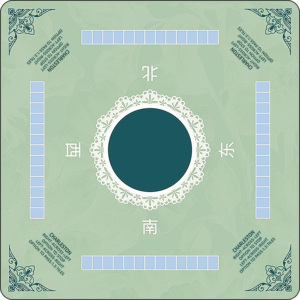 Tapis de Mahjong Américain Portable de Luxe Moderne de 31,5 Pouces en Caoutchouc avec Motif Chien de Compagnie, Résistant à l'Eau, Vente Directe Usine, En Stock - Product Image 2