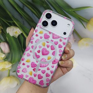 Étui de téléphone portable magnétique en TPU+PC avec petit cœur nuage blanc pour 11/12/13/14/15/16/17 Pro Max Vivo Style <span class=keywords><strong>fille</strong></span> Nature - Product Image 2