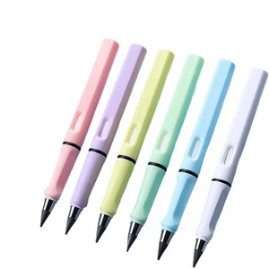 Crayon éternel sans aiguillage, crayon mécanique pour l'école et le bureau, corps en plastique, mine noire, couleur aléatoire - Product Image 1