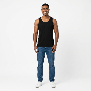 เสื้อกล้ามผู้ชายแขนกุดคอโอใส่สบายใส่สบาย - Product Image 1