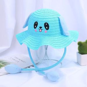 Cappello di paglia estivo alla moda per bambini con protezione solare - nuovo modello in stile cartone animato per protezione solare all'aperto - produttore di cappelli - Product Image 4