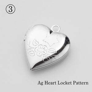 Japanese 925 Sterling <b>Silver</b> <b>Locket</b> Heart Pendant Fashion Pendants & Charms Available in Three Design Versions - Product Image 5