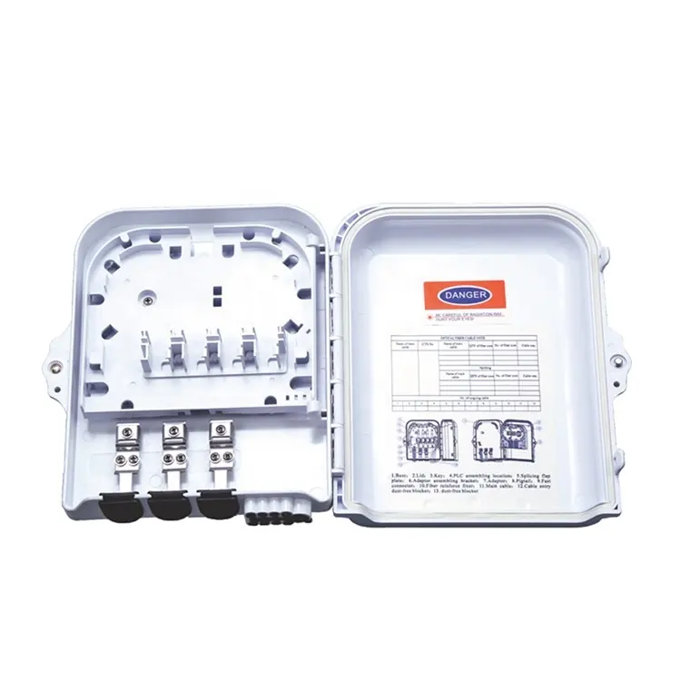 Fabrika kaynağı 8 çekirdekli ftth kutusu plc splitter 1 8 optik dağıtım kutusu 8 port ODP/obd/FDB/Şekerleme için fiber optik ekipman