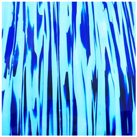 Enveloppe de tambour en celluloid rayée bleu clair - 1600x700x0.5mm