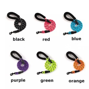 Guinzaglio personalizzabile per cani con motivo solido in Nylon intrecciato tattico riflettente impermeabile e decorazione in pizzo con corda di piombo - Product Image 6