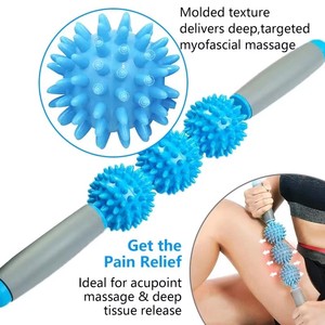 Rodillo de relajación muscular para masaje adelgazante al por mayor, rodillo de masaje de Yoga de PVC con bola puntiaguda para fitness - Product Image 4