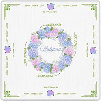 Tapis de jeu de mahjong américain Duoerfen avec rayures colorées, imperméable, pliable, en caoutchouc, pour 2 à 4 joueurs