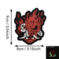 Parche de PVC 3D de goma funcional Cyberpunk, listo para enviar, insignia personalizable, adecuado para mochila táctica, sombrero, brazalete