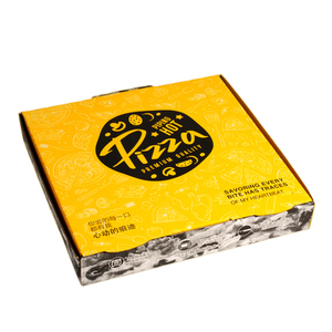 customizable Corrugated Pizza box Custom Printed kraft Shipping Carton Box Foldable Delivery Corrugated Paper Box 20GP