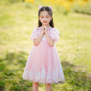 Abito estivo soffice per bambina, vestito da principessa alla moda in stile western, costume per spettacoli cinematografici e televisivi per bambini - Product Image 3