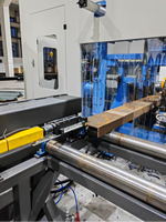 Ligne de production CNC d'occasion pour le perçage et la découpe de poutres en H, avec fonctions de taraudage et de marquage