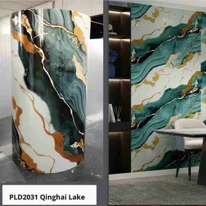 Imitation <span class=keywords><strong>PVC</strong></span> tuile roche <span class=keywords><strong>dalle</strong></span> auto-adhésif géométrique Stickers muraux moderne ignifuge étanche à l'humidité salon - Product Image 5