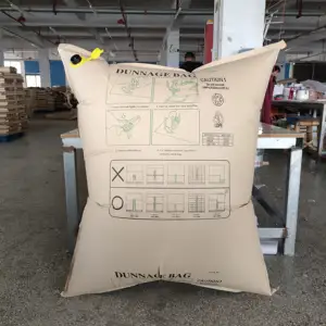 Venta caliente Airbag Blanco PP Impreso Tejido Dunnage Air Bag Inflable Air Cushion Bolsas para embalaje