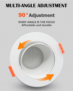 Nhà hiện đại GU10 5W AC220-240V dẫn ánh sáng 120/38 độ 3000K/4000K/6000K Nhôm Cơ thể khung nhựa gốm cơ sở pp + ps - Product Image 4