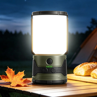 Lanterne de camping extérieure détachable personnalisée, étanche IP45, 5000 mAh, rechargeable par USB C, lampe de camping LED pour panne de courant d'urgence