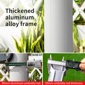 Sombrilla rectangular para <span class=keywords><strong>patio</strong></span>, sombrillas grandes para jardín al aire libre para café, para <span class=keywords><strong>patio</strong></span> con base - Product Image 4