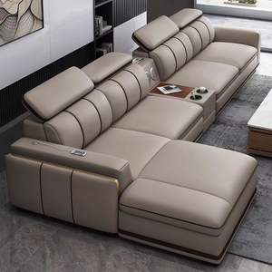 Set <span class=keywords><strong>Sofa</strong></span> seksi kulit asli Italia kualitas tinggi dengan Speaker dan proyektor <span class=keywords><strong>Sofa</strong></span> ruang keluarga dengan harga murah - Product Image 1