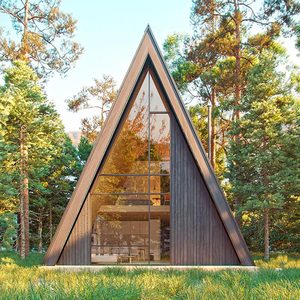 Nouvelle élégante maison de station d'accueil australienne préfabriquée, une maison triangulaire à cadre rend votre terrain plus attrayant - Product Image 3
