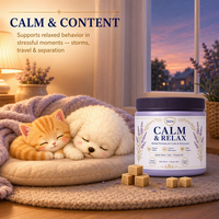 Lecithin Soft Chews Formula Penenang untuk Anjing Kucing Ekstrak Biji Jujube Lily Pendukung Relaksasi Alami Grosir
