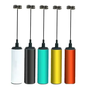 2023 Bestseller 3-Gang einstellbare elektrische Milch schäumer Handheld USB elektrische Matcha Schneebesen Batterie mit 3 Schaum