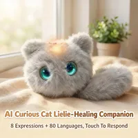 Intelligentes Roboter-Spielzeug für Kinder: KI-gesteuerte Elektronische Katze mit Sprachsteuerung, Berührungssensor und App-Steuerung