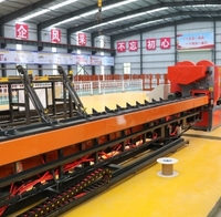 Línea de Producción de Corte de Barras de Acero CNC, Voltaje/Frecuencia 380 V CA / 50 HZ, Diámetro de la Barra 12-36 mm, Peso de la Máquina 7 t, 25*3.5*1.65m