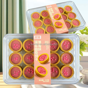 Galletas de Tarta de Fresa con Sustituto de Manteca de Cacao - Galleta Agridulce con Certificación Halal para Uso Diario - Product Image 5