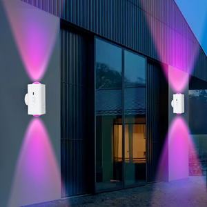 Lampe de nuit magnétique RGB rechargeable 1500 mAh, intelligente, à intensité variable, allumage/extinction automatique, ampoule LED portable en ABS avec capteur pour la décoration intérieure - Product Image 4