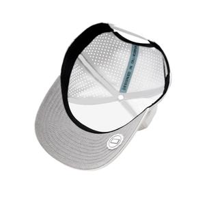 Casquette de golf OEM personnalisée en maille perforée avec logo, 5 panneaux, visière légèrement incurvée, snapback, patch en caoutchouc imperméable - Product Image 5
