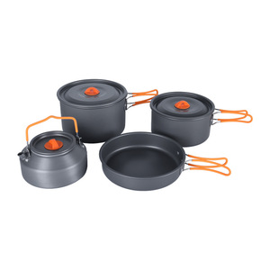 Multi Functional Camping Cookware Set 4 5L Nonstick Portable Outdoor Frying Pan <b>Kettle</b> Set For Camping Picnics Travel - Product Image 3