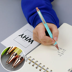 ปากกาลูกลื่นแบบโรลเลอร์บอล หัวเขียนขนาด 1.0 มม. พิมพ์โลโก้ตามสั่ง สีสันสดใส รุ่นใหม่ วัสดุโลหะ เหมาะสำหรับเป็นของขวัญทางธุรกิจ รุ่น SD-302 หมึกสีดำ/น้ำเงิน - Product Image 6