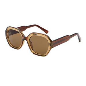 Nouvelles <span class=keywords><strong>lunettes</strong></span> <span class=keywords><strong>de</strong></span> <span class=keywords><strong>soleil</strong></span> hexagonales surdimensionnées pour femmes, protection UV400, pour la plage et <span class=keywords><strong>les</strong></span> voyages, montures CP, noyau métallique, <span class=keywords><strong>lunettes</strong></span> durables - Product Image 2