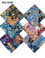 2026 Tissus de dentelle africaine en cire de coton imprimés de luxe à paillettes, motifs grands et véritables, pour la confection de vêtements élégants