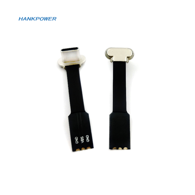Right Angle USB C Plug FPC 3Pin Flat Cable Type C Male Wireless Charging FPV USB Cable