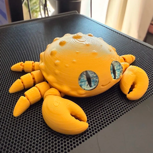 Modèle de crabe articulé imprimé en 3D, jouet pour enfants, crabe à articulations mobiles, jeu éducatif pour garçons et filles - Product Image 2