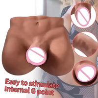 Real Touch Réaliste 5.3 kg Femmes Masturbation Coupe Poupée pour Femmes Gay Jouets Produits Demi-Corps Mâle Torse Avec Gros Gode
